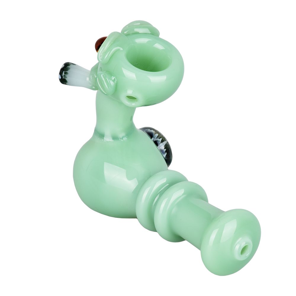 The High Culture Smoking Alien Glass Hand Pipe - 5"