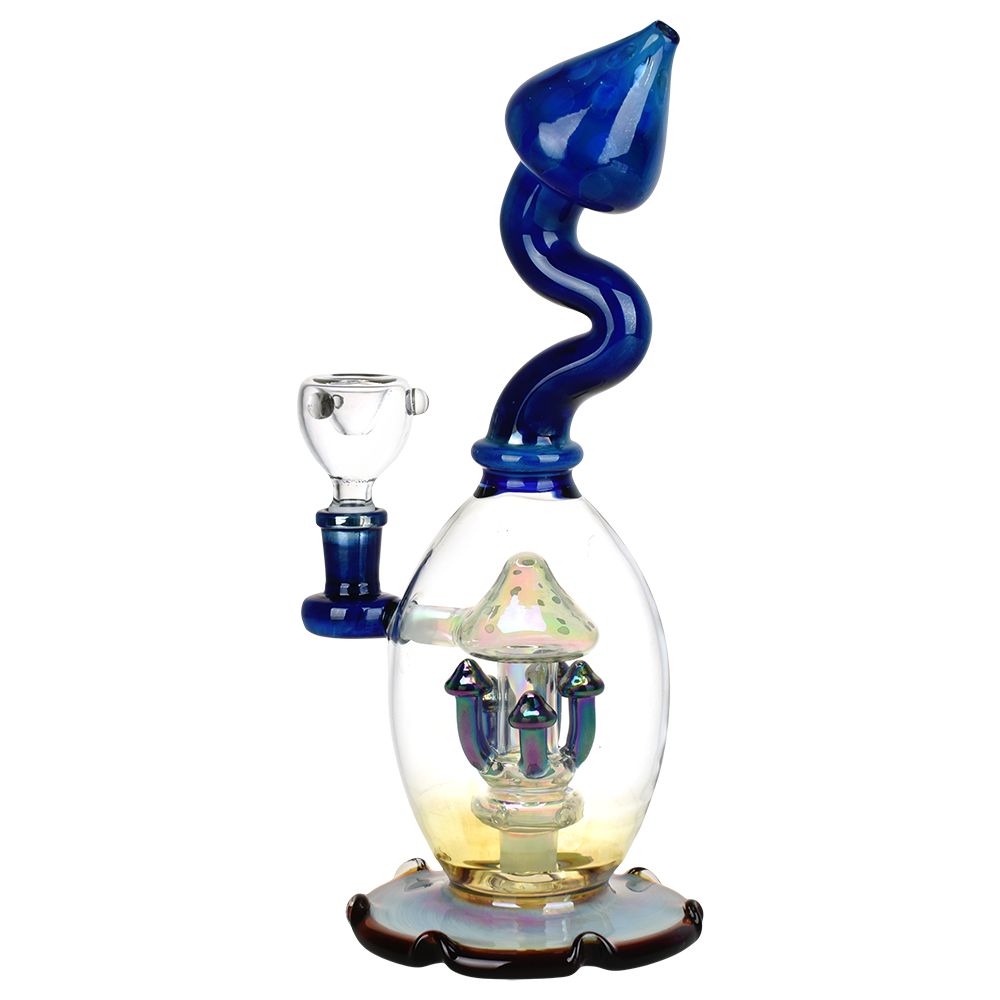 The High Culture Mushroom Magic Glass Water Pipe - 11" / 14mm F