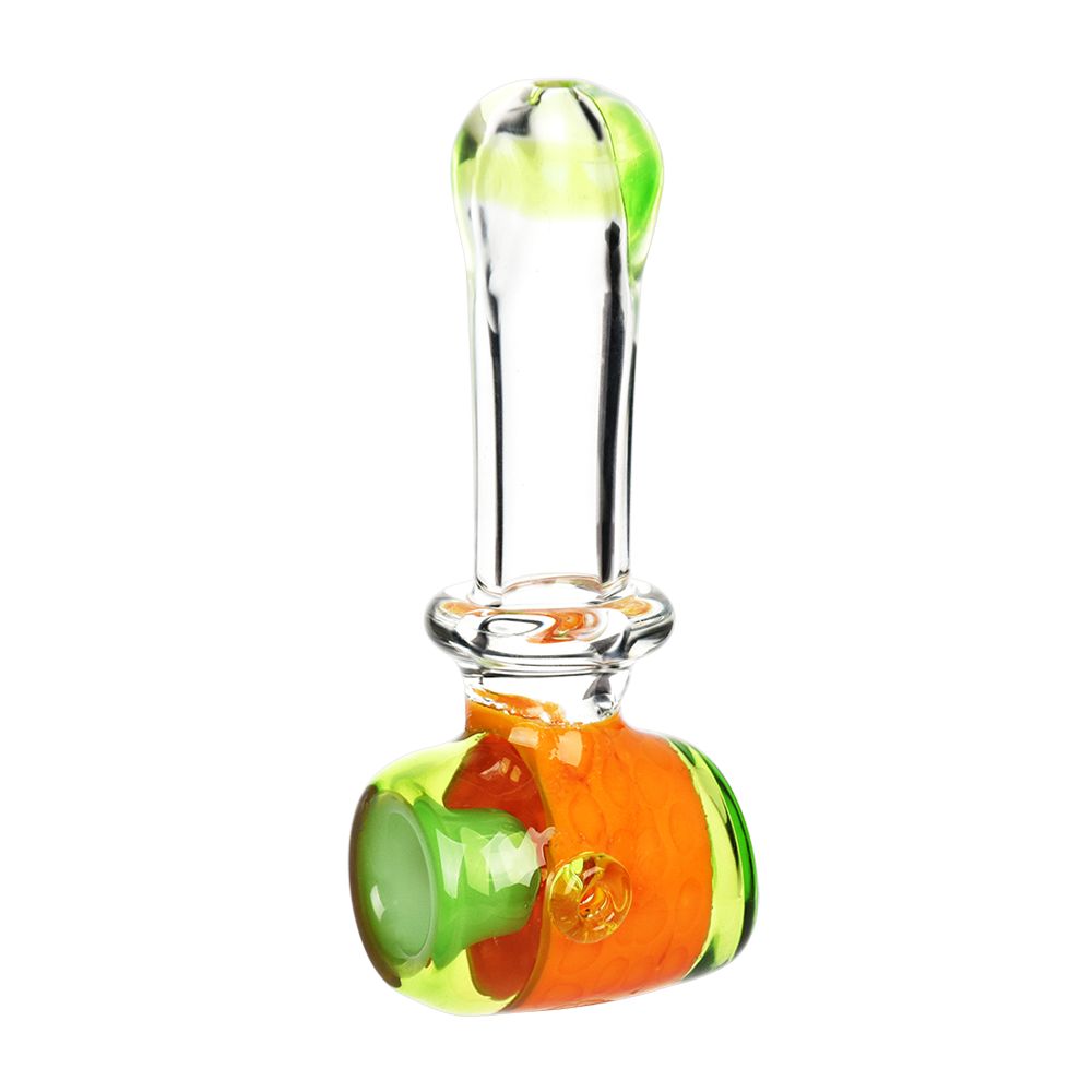 The HighCulture Blooming Slime Barrel Hammer Glass Hand Pipe - 4.75"