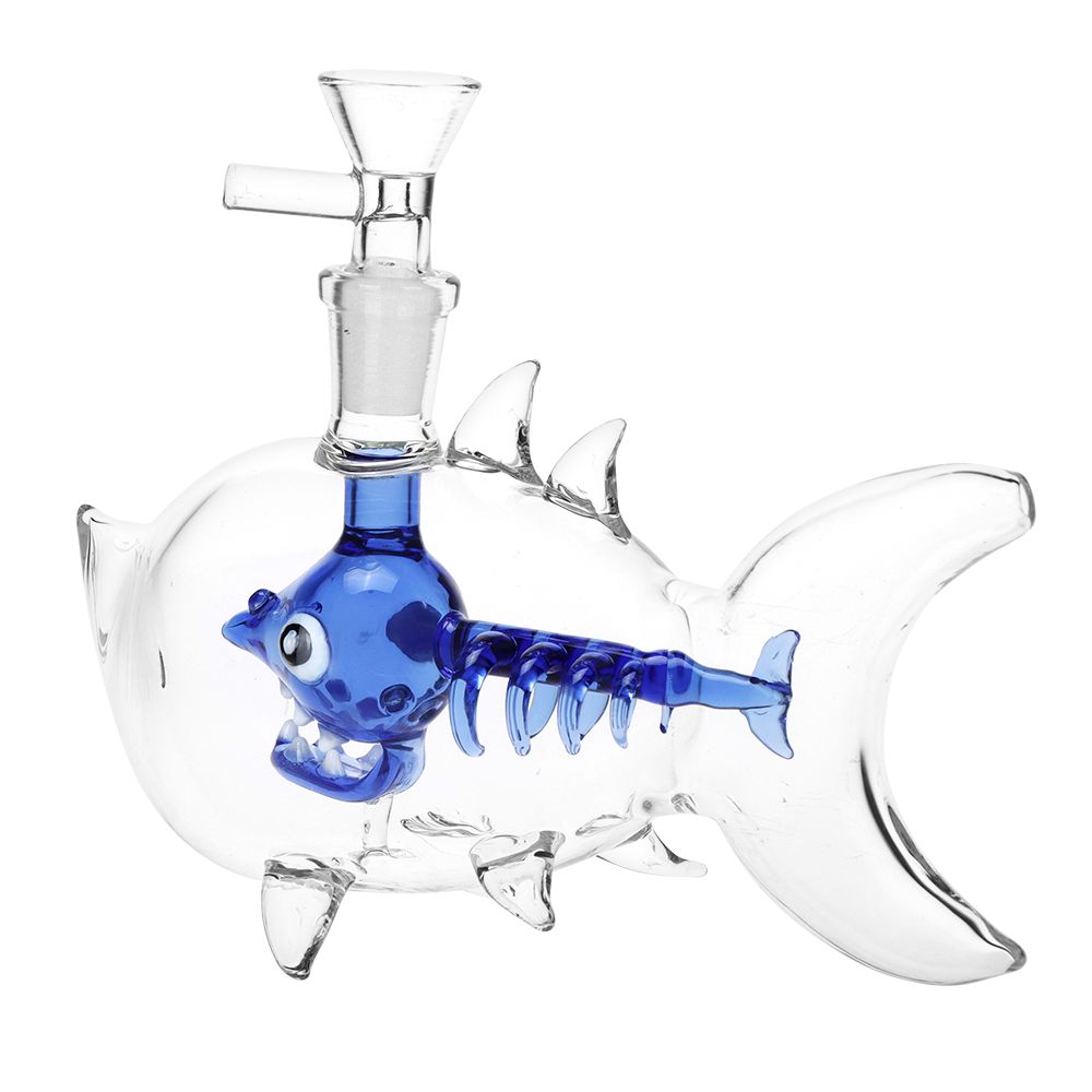 The High Culture Fish Bone Glass Bubbler - 6.25" / 14mm F