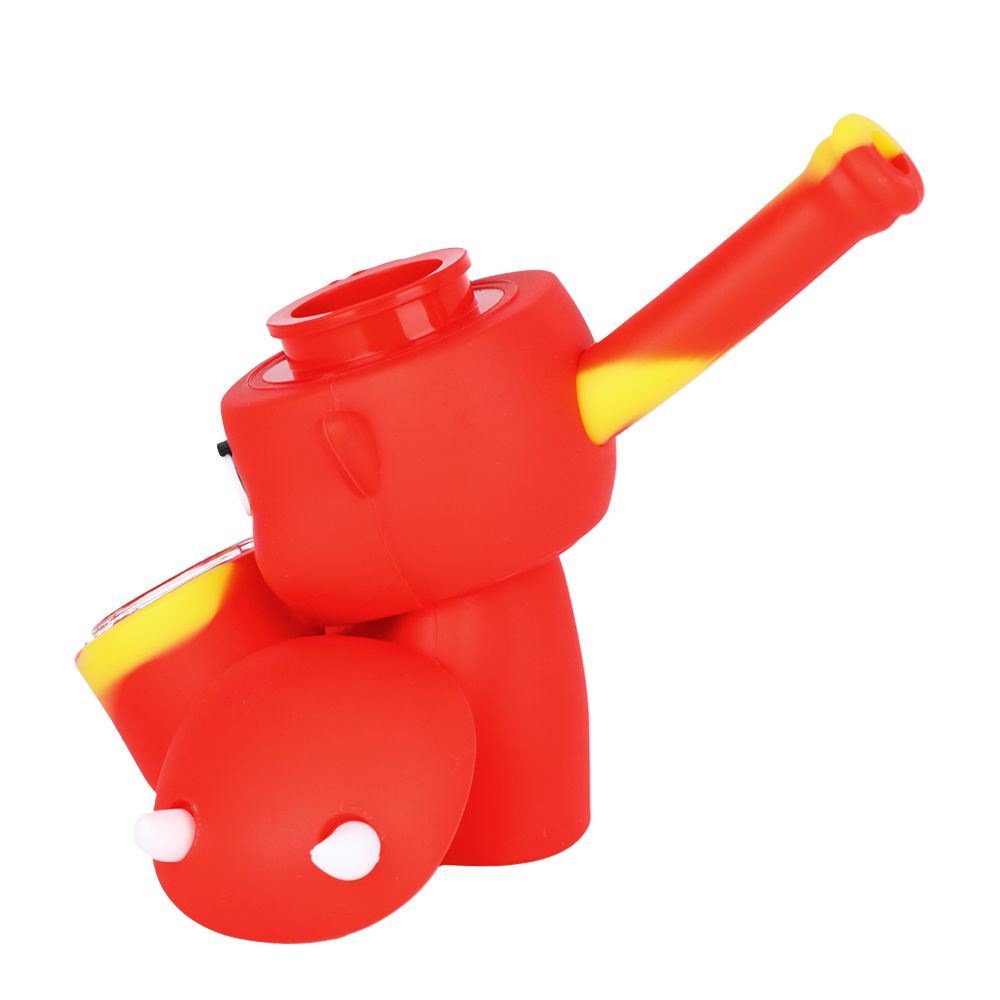 The High Culture Little Devil Secret Stash Silicone Hand Pipe - 4"