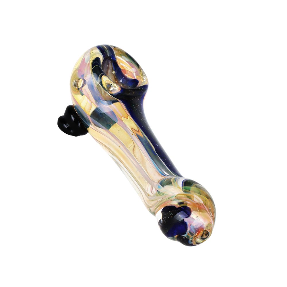 The High Culture Plot Twist Dichro Stripe Glass Hand Pipe - 4.25"