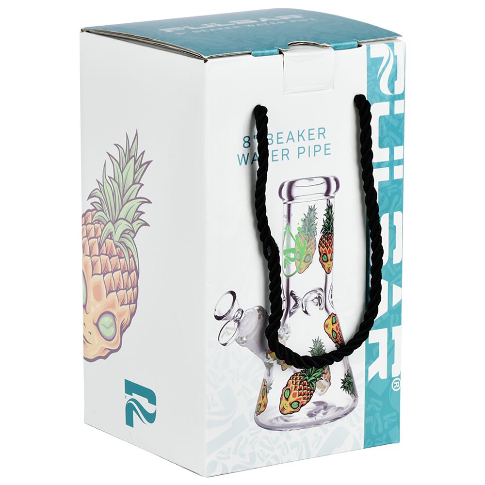 Pulsar Pinealien Design Series Glass Beaker Water Pipe - 8" / 14mm F