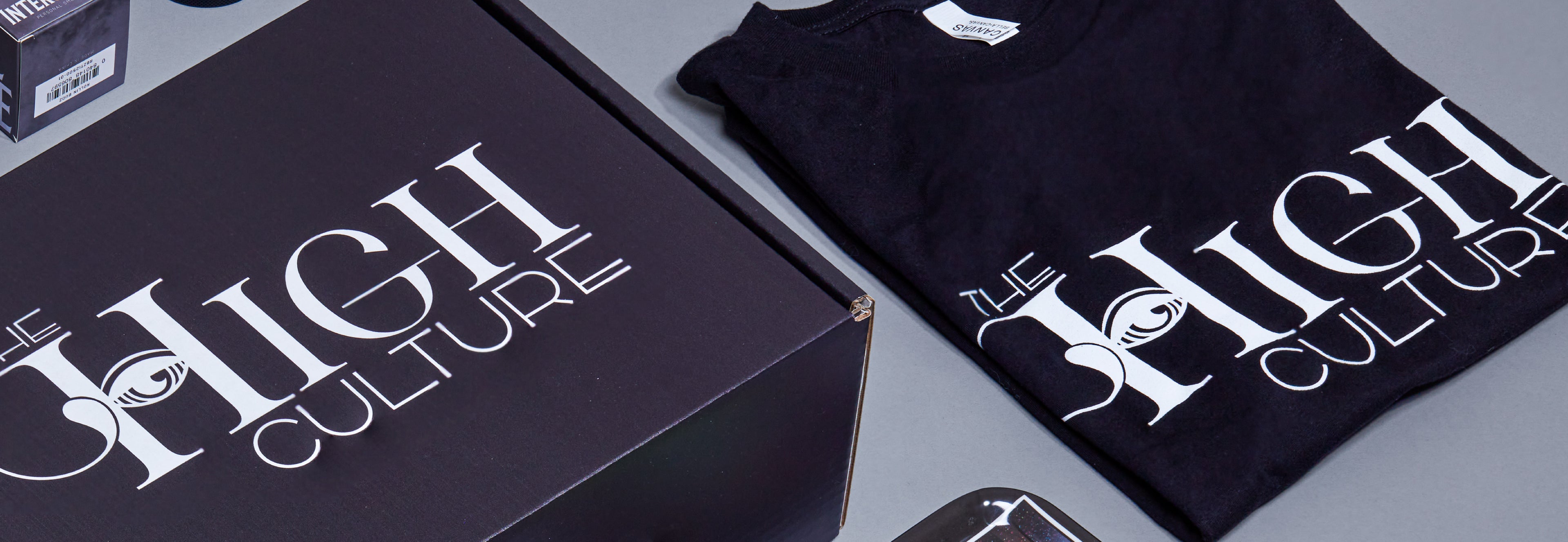 the high culture tshirt and box