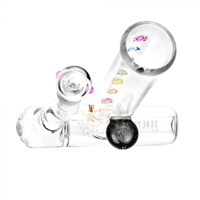 Chakra Inline Perc Lazy Water Pipe - 9"/19mm F inline perc