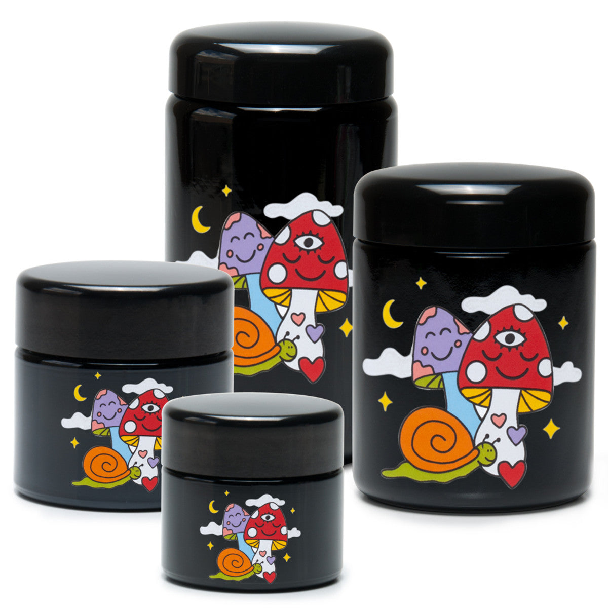 420 Science x Wokeface UV Screw Top Jar - Woke Cosmic Mushroom JR990