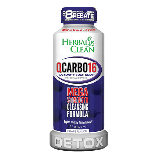 Herbal Clean QCarbo16 Liquid | 16oz Detox