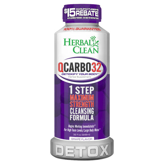 Herbal Clean QCarbo32 Detox Drink | 32oz