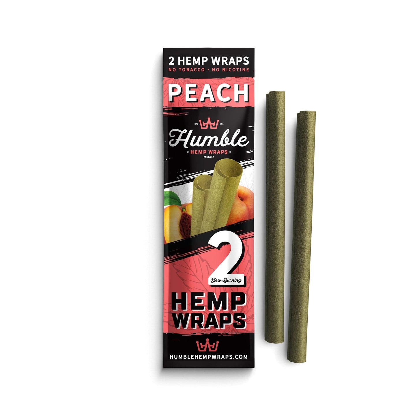 Humble Hemp Wraps - Peach - 25 Pack