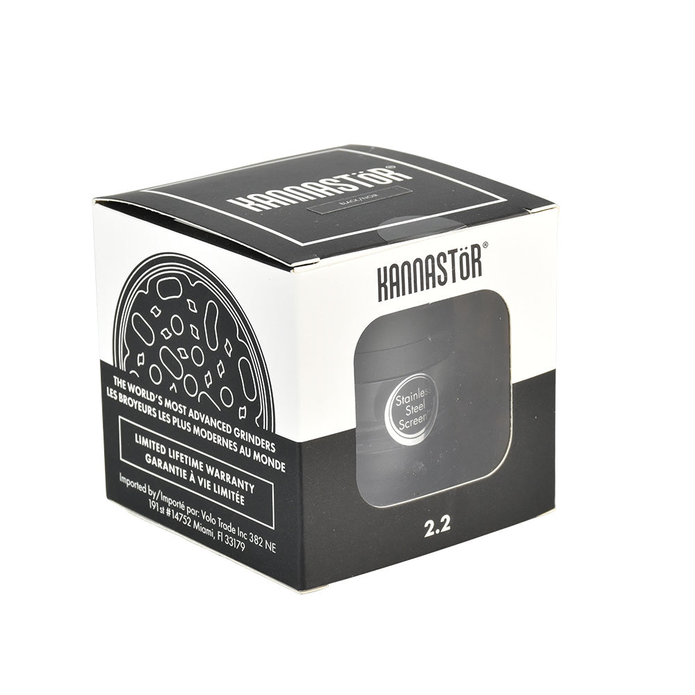 Kannastor Jar Body Multi Chamber 4pc Grinder - 2.2" / Black