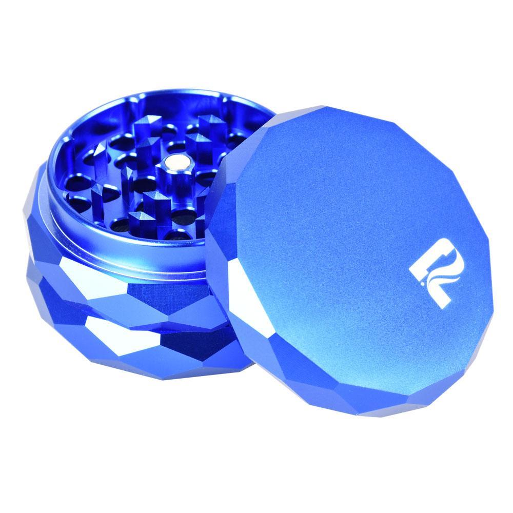 Pulsar Diamond Faceted Aluminum Herb Grinder | Blue