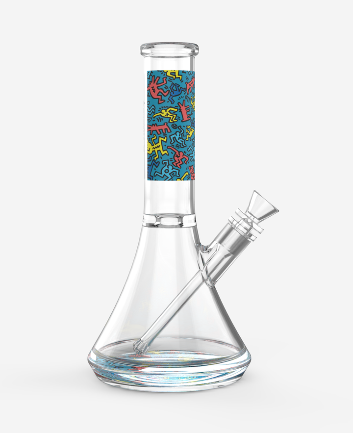 K.Haring Glass Water Pipe Bong