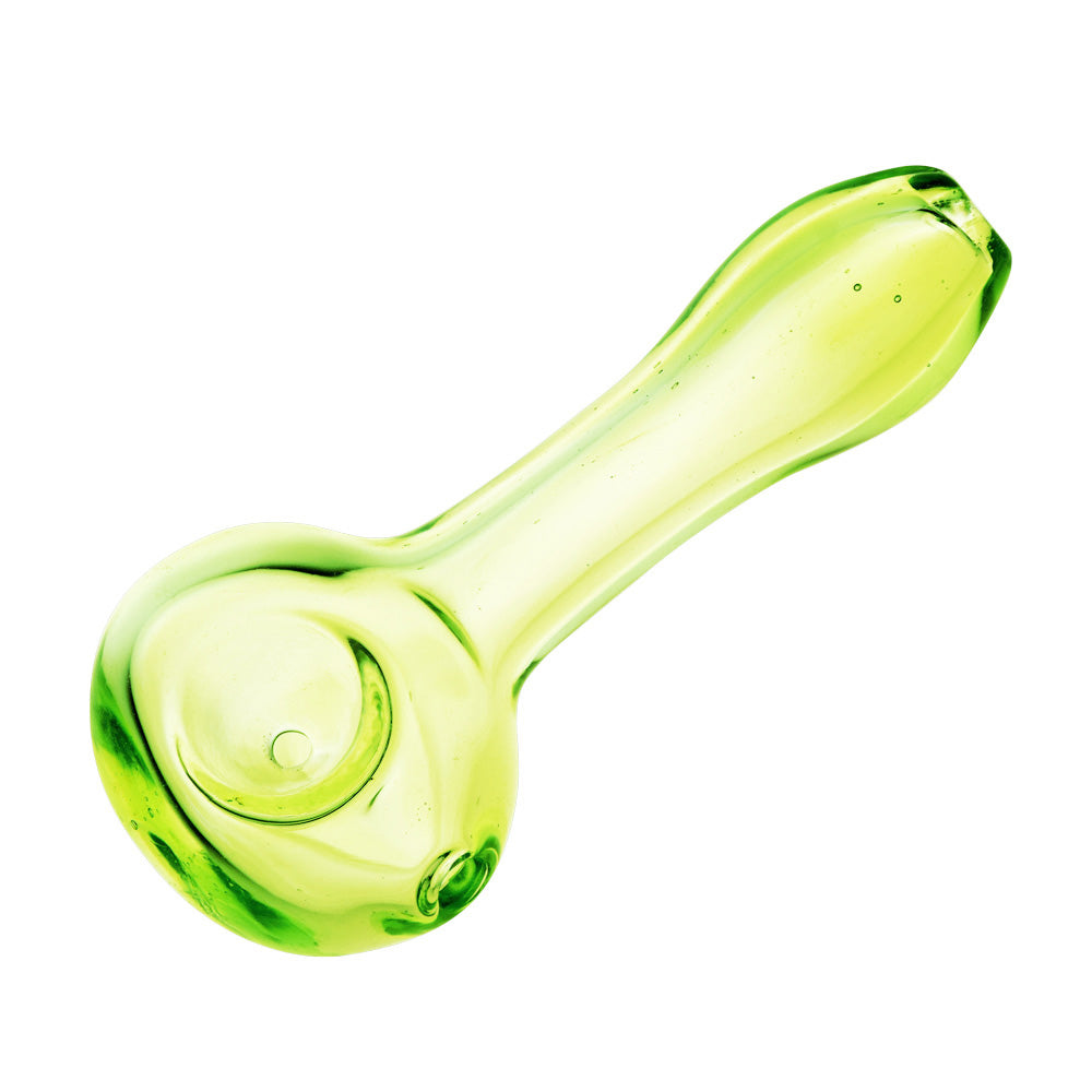 The High Culture Translucent Spring Green Spoon Pipe - 4.25"