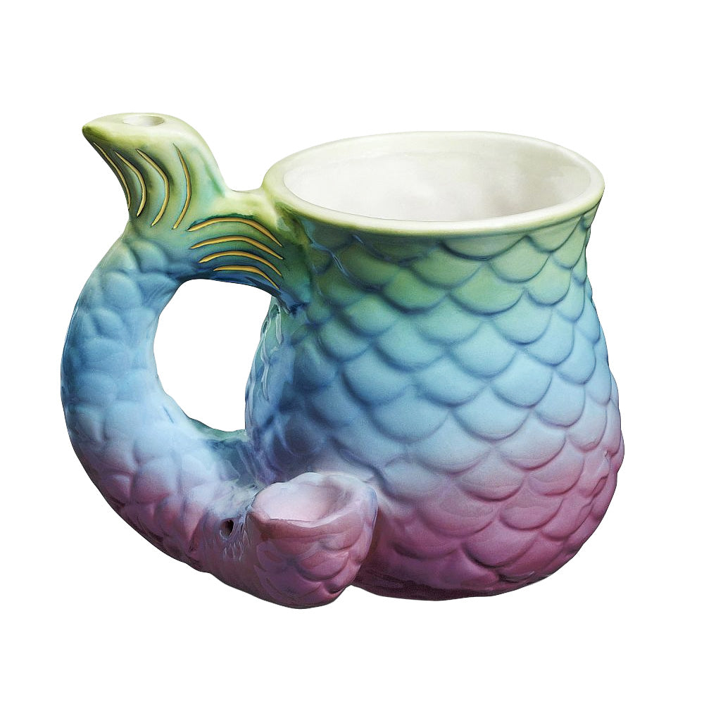 The High CultureMermaid Tail Ceramic Pipe Mug - 14oz