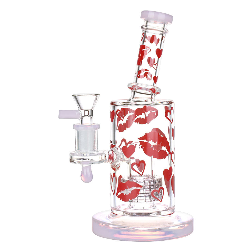 The High Culture Lipstick Kiss Glass Water Pipe - 8" / 14mm F