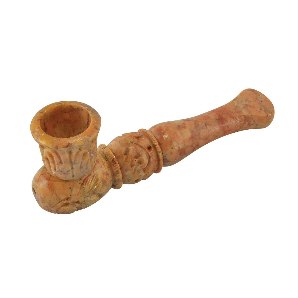 The High Culture 4.5" Marble Stone Smoking Pipe