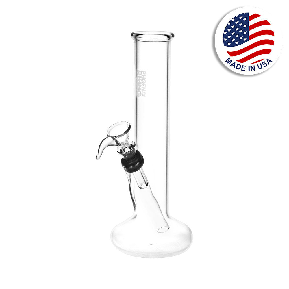 Phoenix Rising Pillar Of Smoke Beaker Water Pipe - 7.75" / Clear