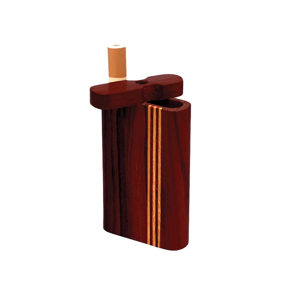 Striped Dark Wood Dugout | Small