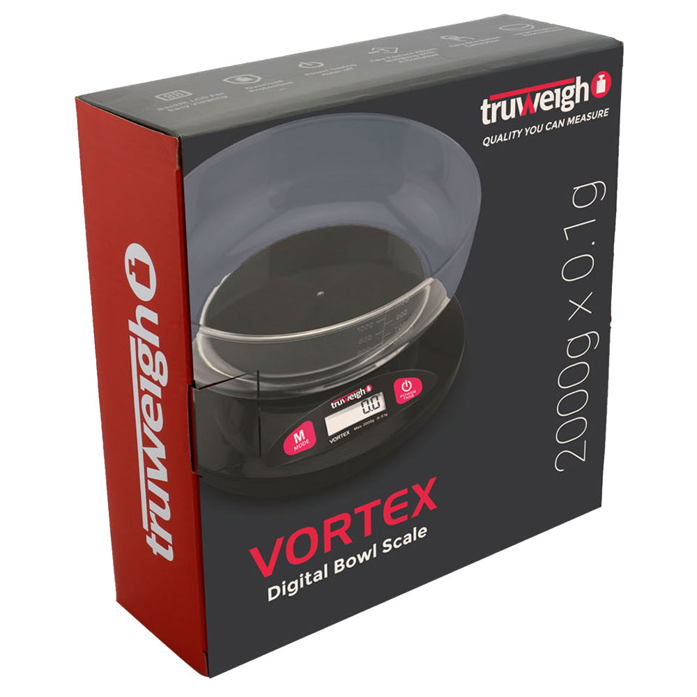 Truweigh Vortex Digital Bowl Scale - 2000g x 0.1g