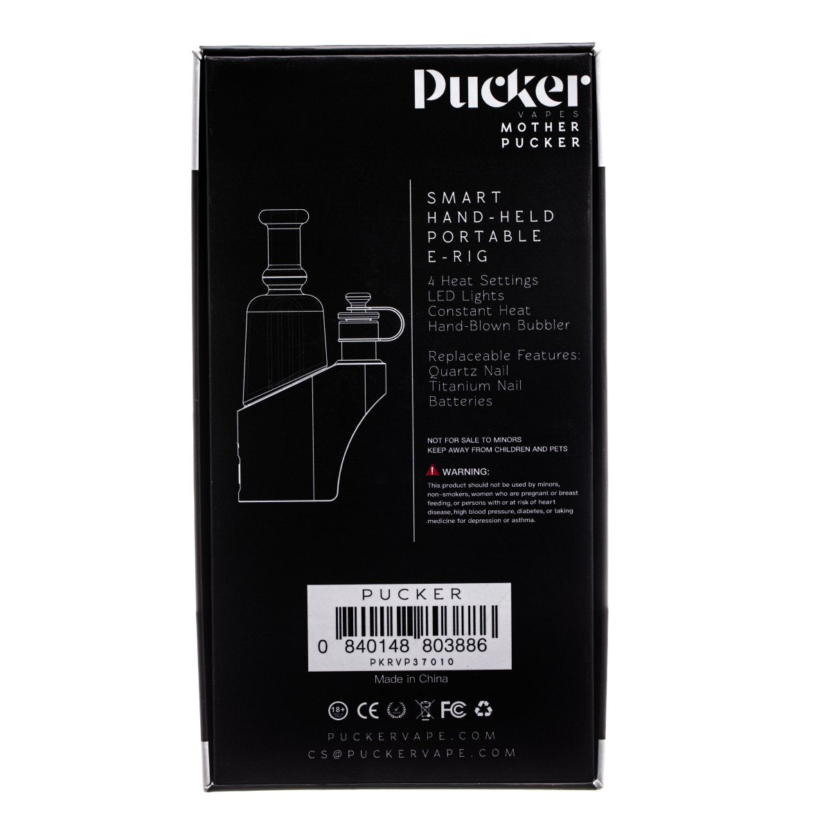 PUCKER "Mother" Smoking Vaporizer - (1 Count)-Vaporizers, E-Cigs, and Batteries