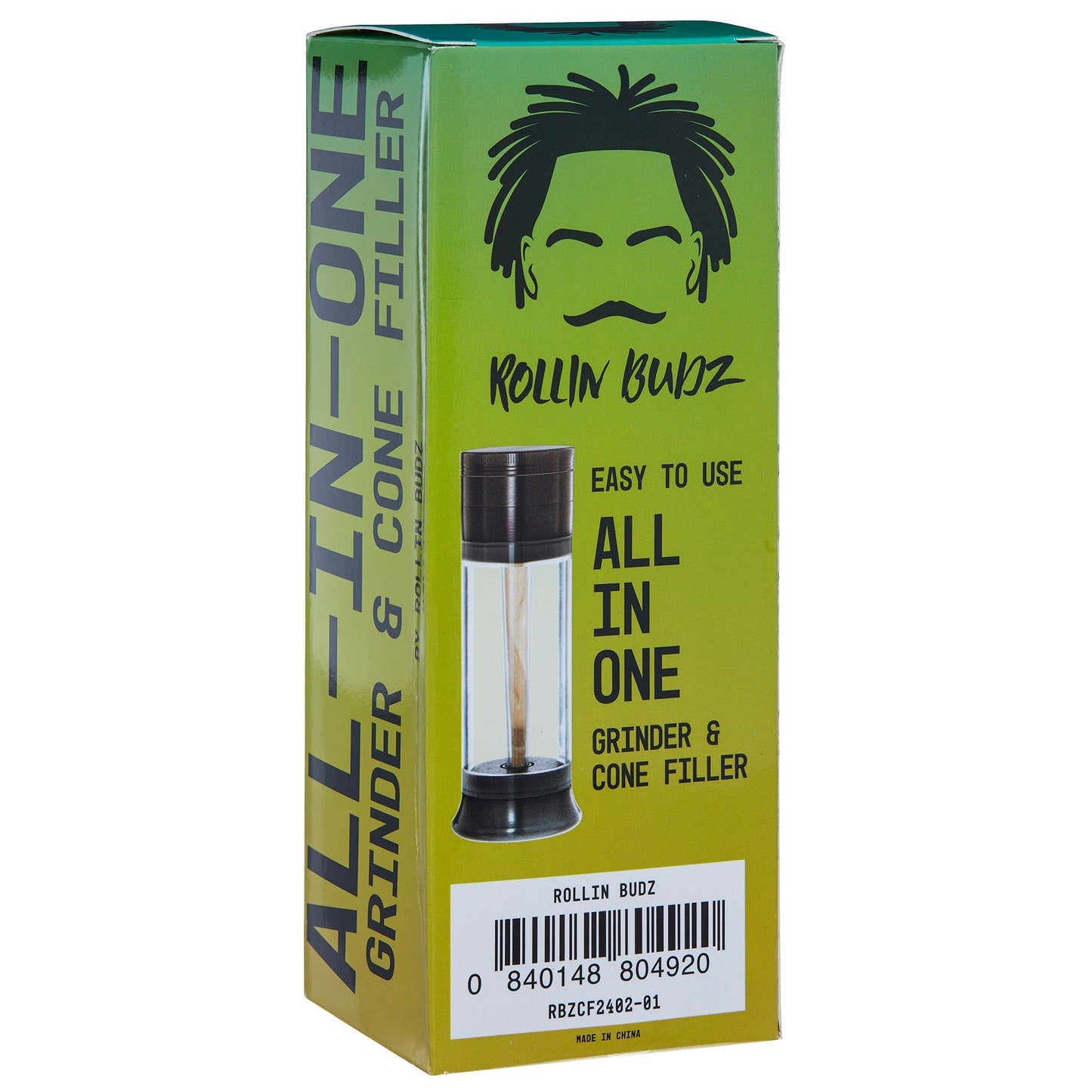 Rollin Budz All in One Grinder & Cone Filler - (1 Count)-Grinders