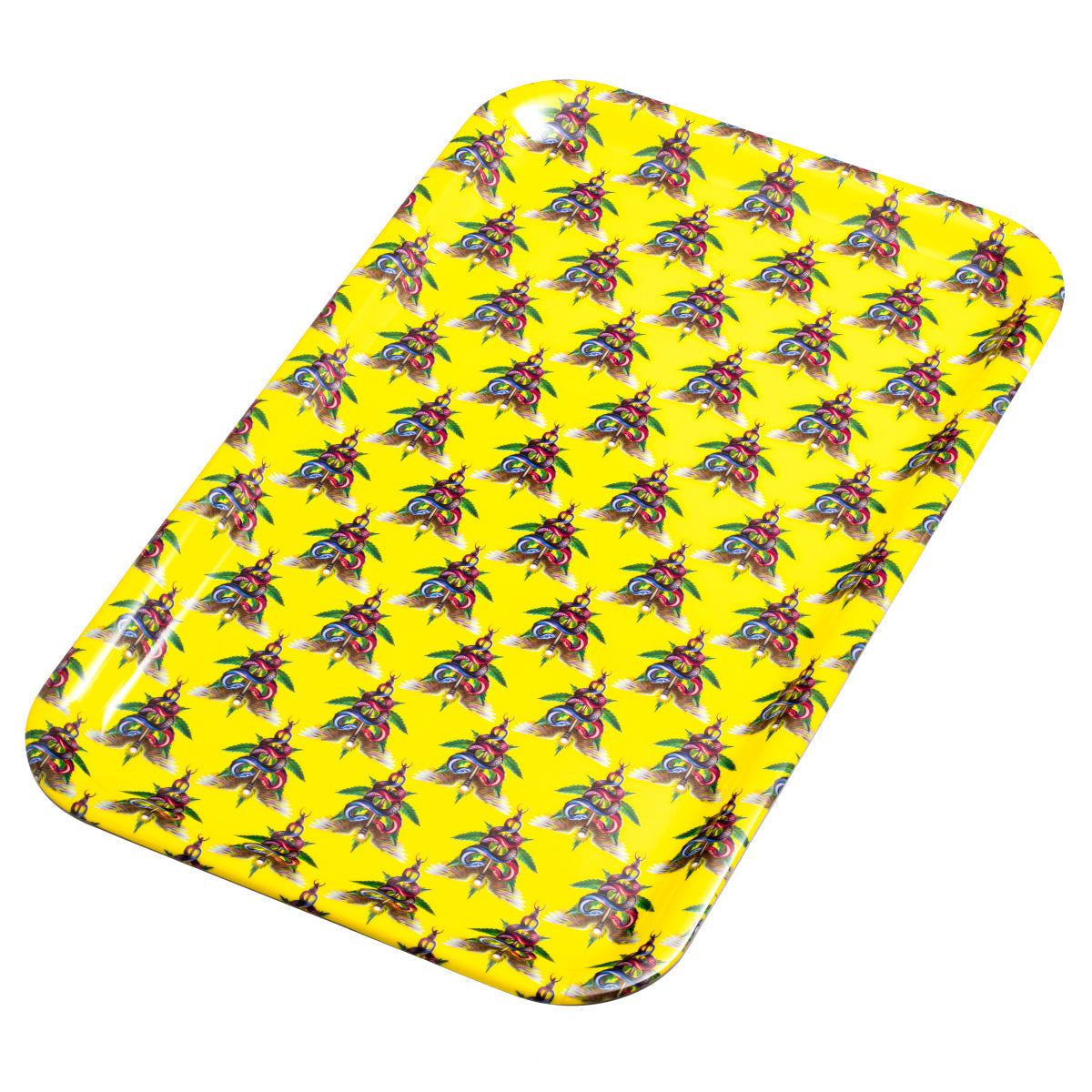 Rollin Budz Caduceus Rolling Tray - (1 Count)-Rolling Trays and Accessories