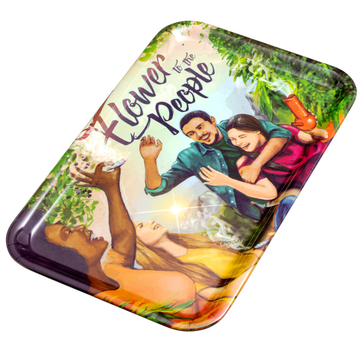 Rollin Budz Flower To The People Rolling Tray - (1 Count)-Rolling Trays and Accessories