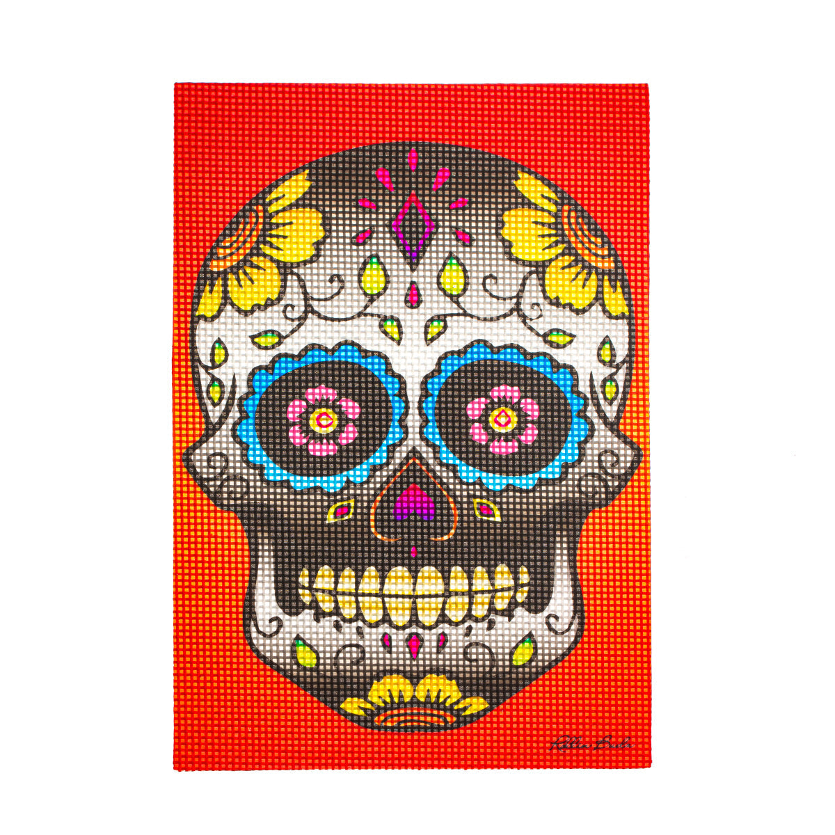 Rollin Budz Sugar Skeleton 5x8 Dab Mat - (1 Count)-Dab Tools