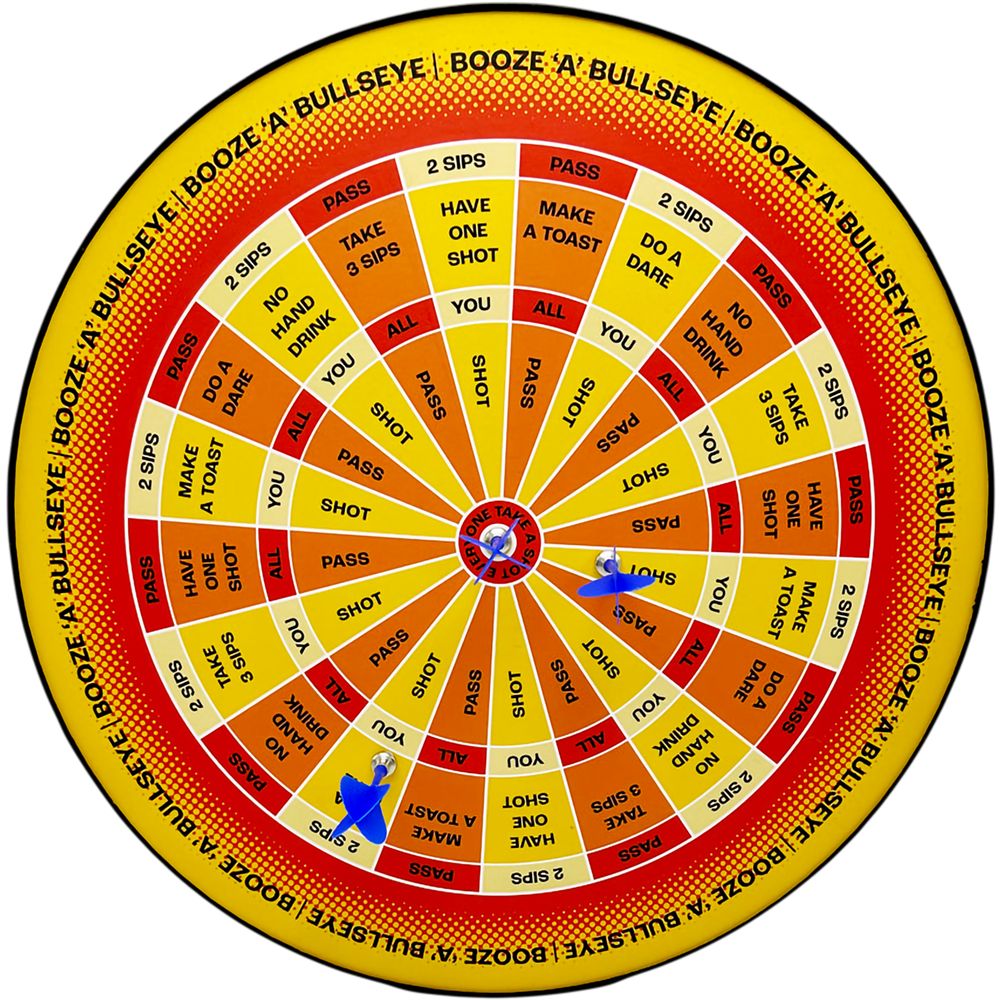 Booze 'A' Bullseye Magnetic Dart Game