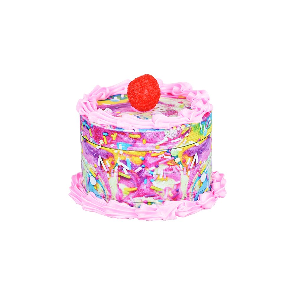 The High Culture Birthday Cake Grinder | 4pc | 2.5"