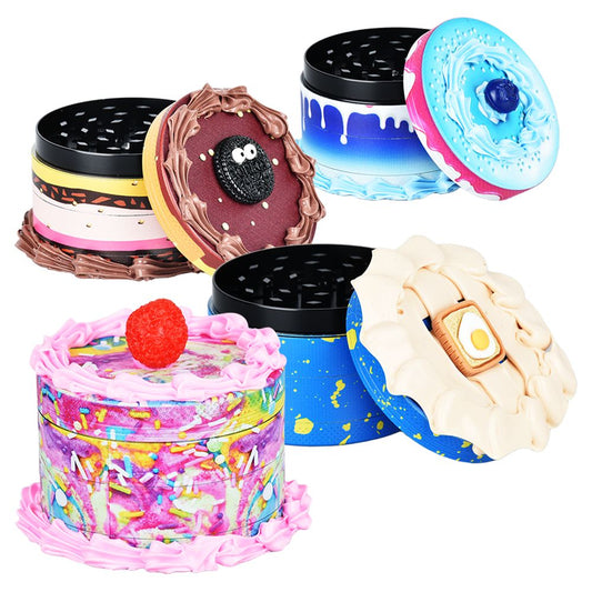 The High Culture Birthday Cake Grinder | 4pc | 2.5"