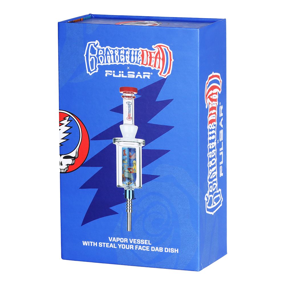 Grateful Dead x Pulsar Inside Print Vapor Vessel & SYF Dab Dish - 9.25" / Deadhead Dorm