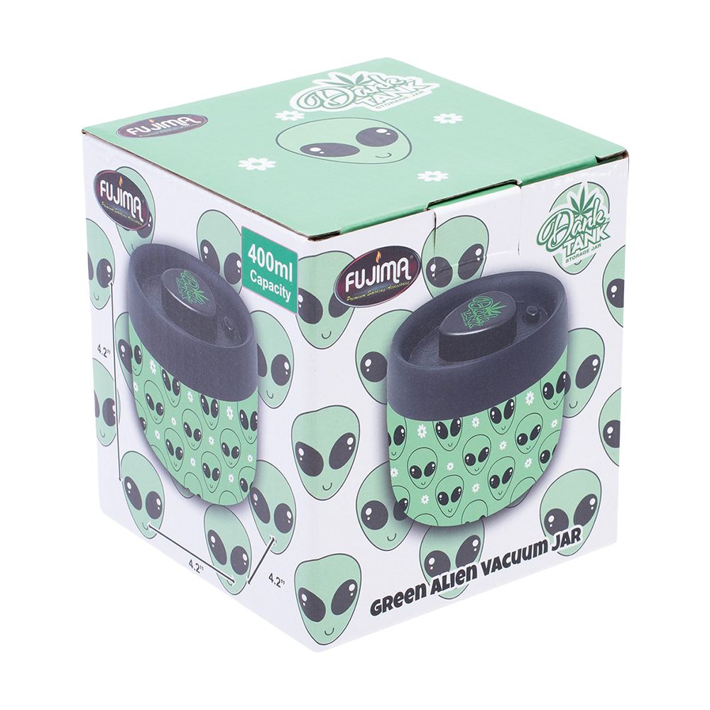 Fujima Dank Tank Vacuum Glass Jar - 4.2" / Green Alien