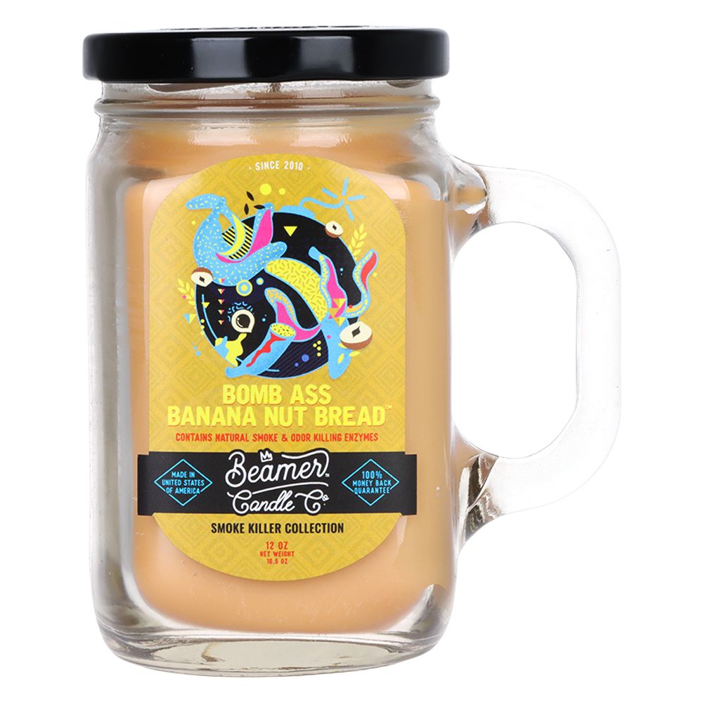 Beamer Candle Co. Mason Jar Candle | Bomb Ass Banana Nut Bread