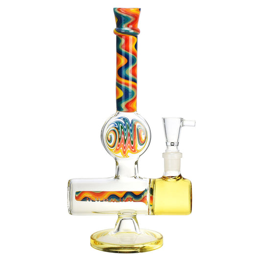 The High Culture Endless Rainbow Inline Perc Water Pipe - 9" / 14mm F