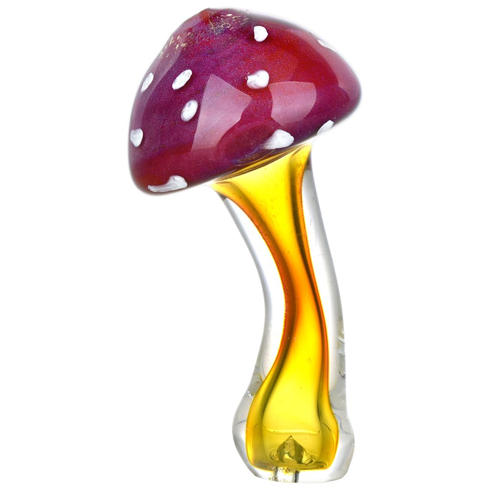 TheHigh Culture Amanita Mushroom Fumed Glass Hand Pipe - 4.75"