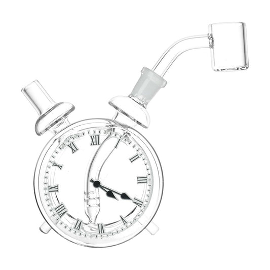 The High Culture 420 O'Clock Glow In the Dark Mini Rig - 4" / 10mm F