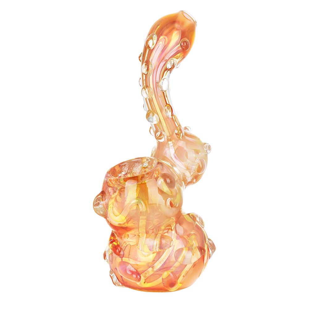 The High Culture Full Blown Marble Golden Bubbler - 5.75"
