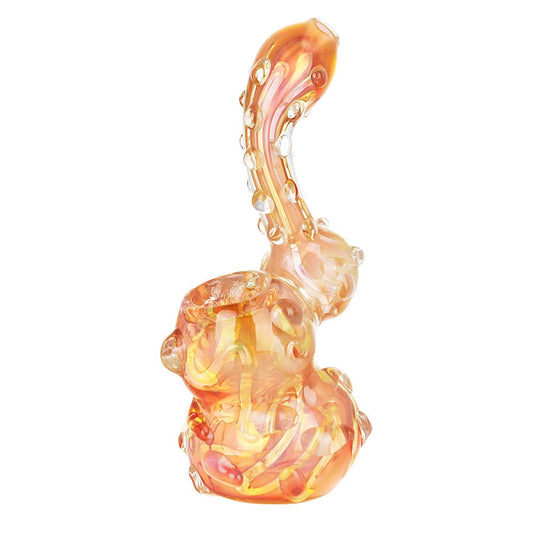 The High Culture Full Blown Marble Golden Bubbler - 5.75"