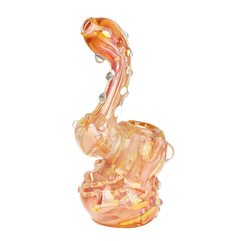 The High Culture Full Blown Marble Golden Bubbler - 5.75"