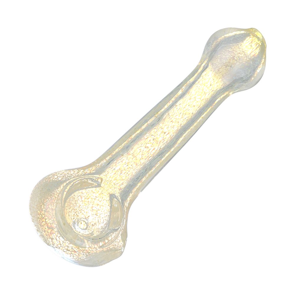 The High Culture Sparkling Lemonade Crackle Glass Spoon Pipe - 4.75"