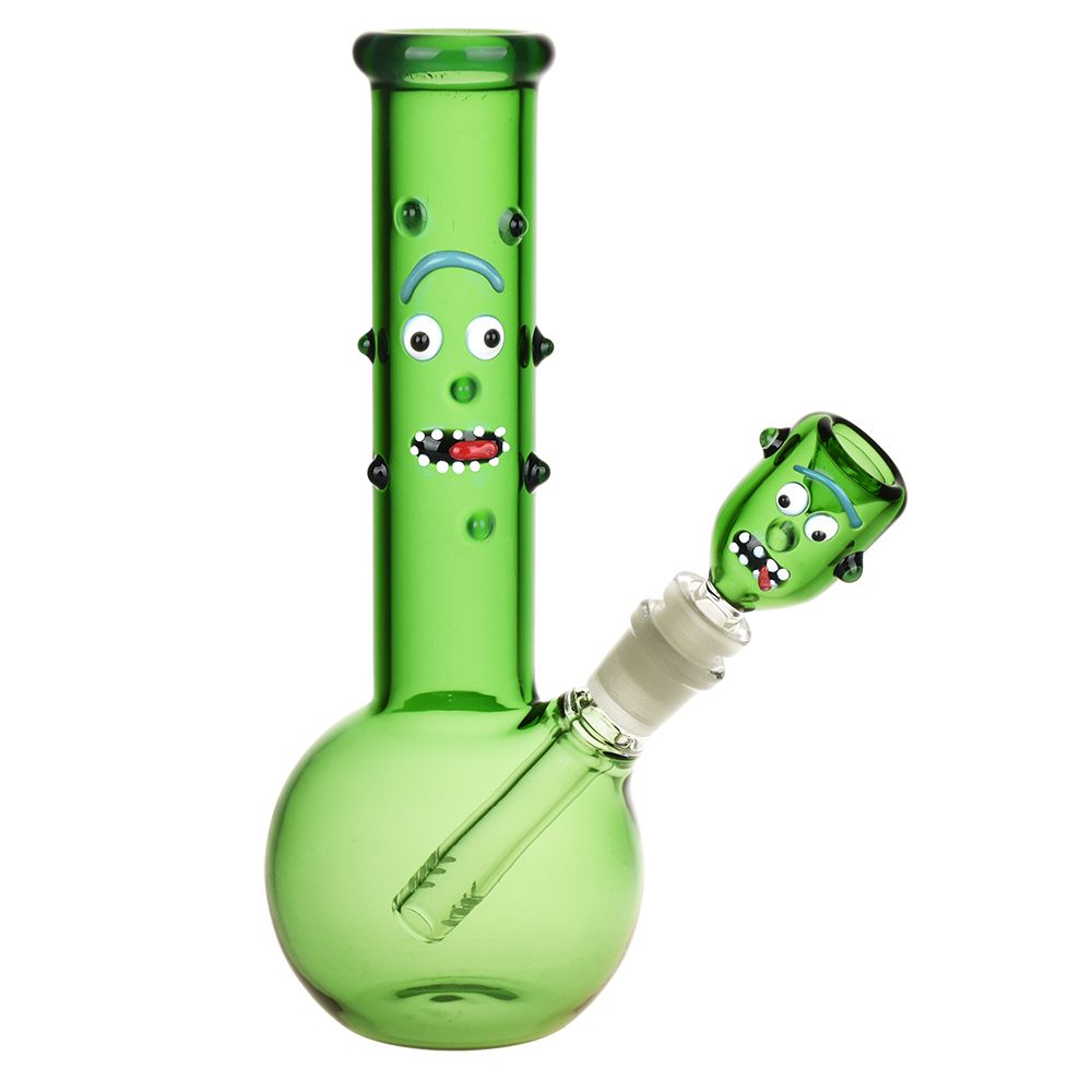 The High Culture Richard the Pickle Glass Water Pipe - 9" / 14mm F