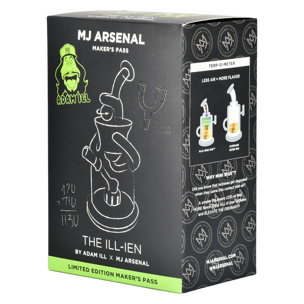 MJ Arsenal ILL-IEN Glass Dab Rig - 8" / 10mm F