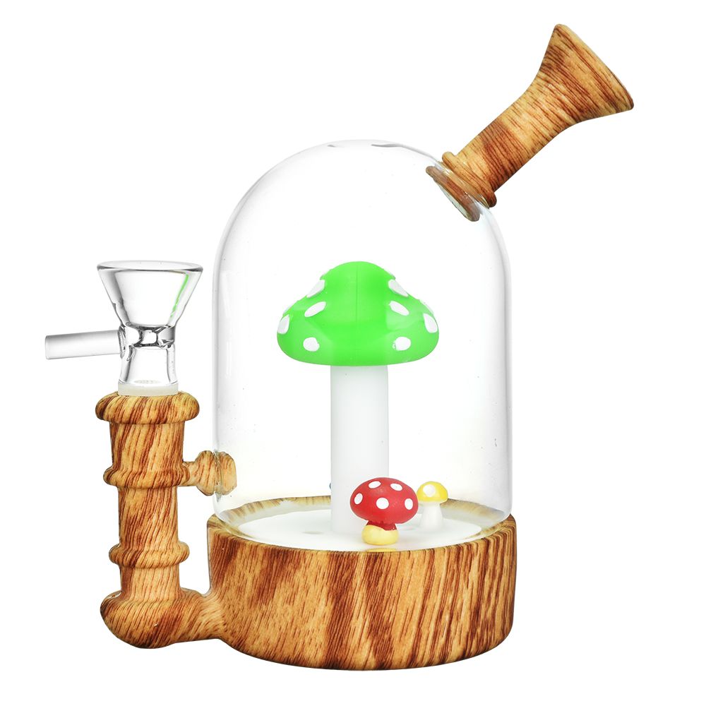 The High Culture Shroom Family Bell Jar Water Pipe - 5.5" / 14mm F
