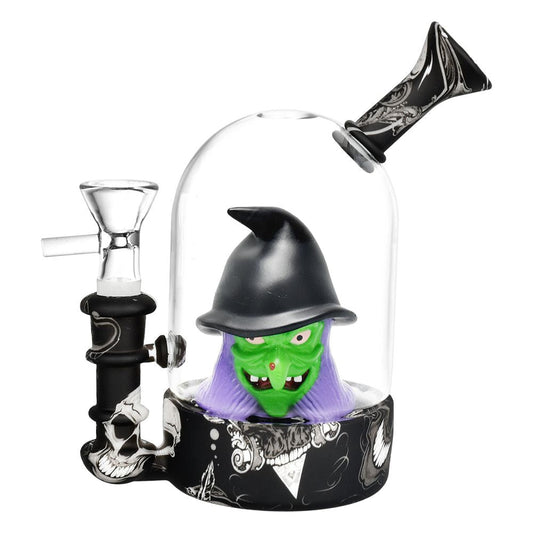 The High Culture Spooky Witch Bell Jar Water Pipe - 5.5" / 14mm F