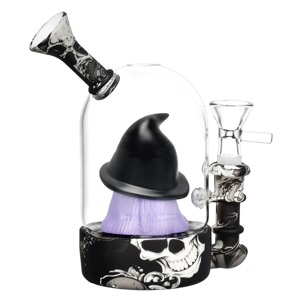 The High Culture Spooky Witch Bell Jar Water Pipe - 5.5" / 14mm F
