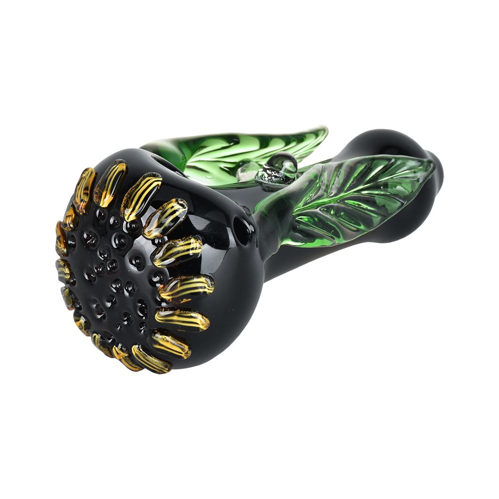 The High Culture Sunflower Glass Hand Pipe - 4.5"