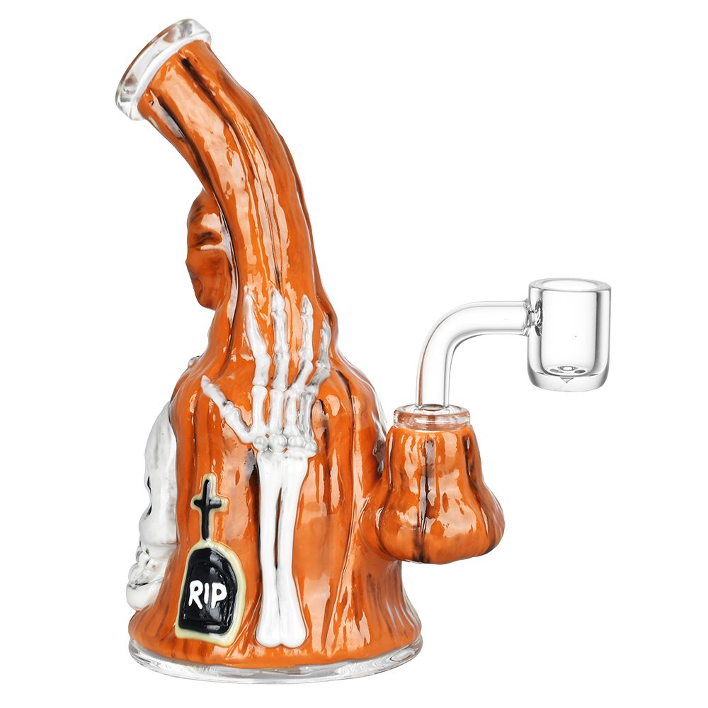 The High Culture Haunted Gourd Enamel on Glass Dab Rig - 7" / 14mm F