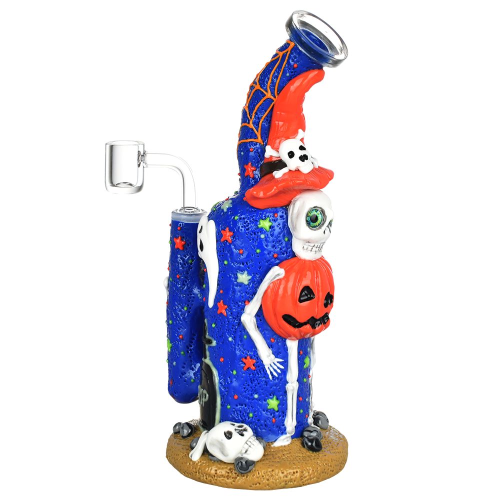 The High Culture Frightening Fiesta Enamel on Glass Dab Rig - 9.5" / 14mm F
