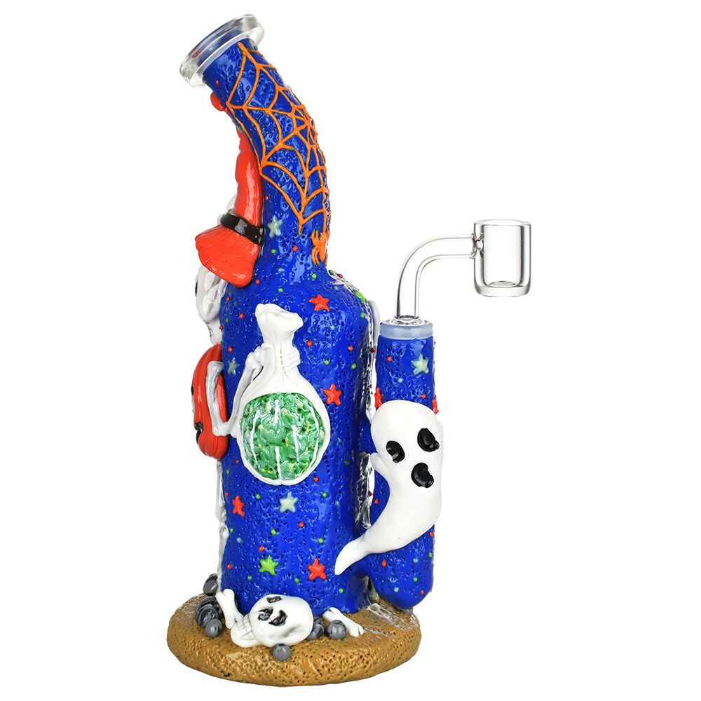 The High Culture Frightening Fiesta Enamel on Glass Dab Rig - 9.5" / 14mm F